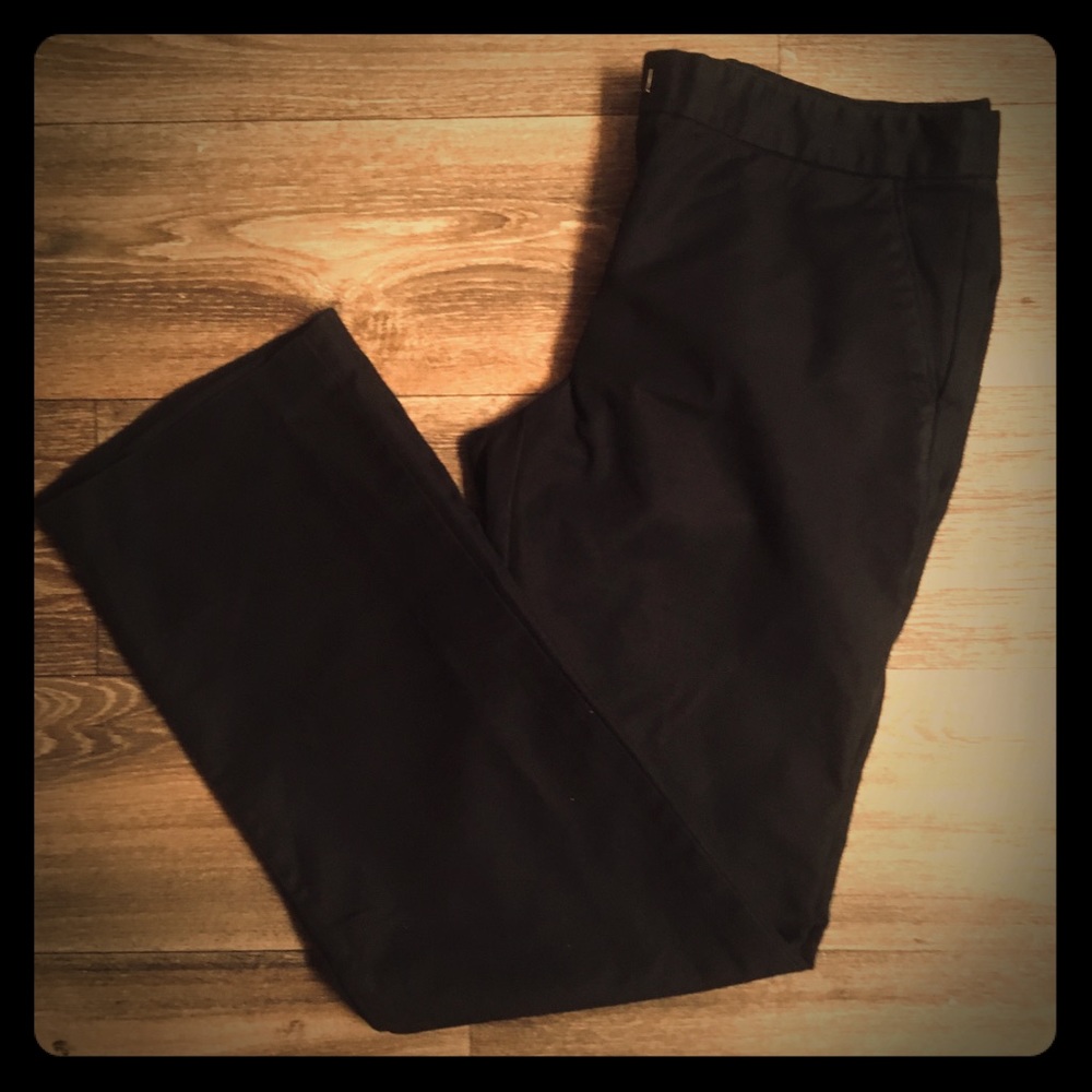 ZARA BASIC |  Black Cotton Blend Trousers Sz. 4